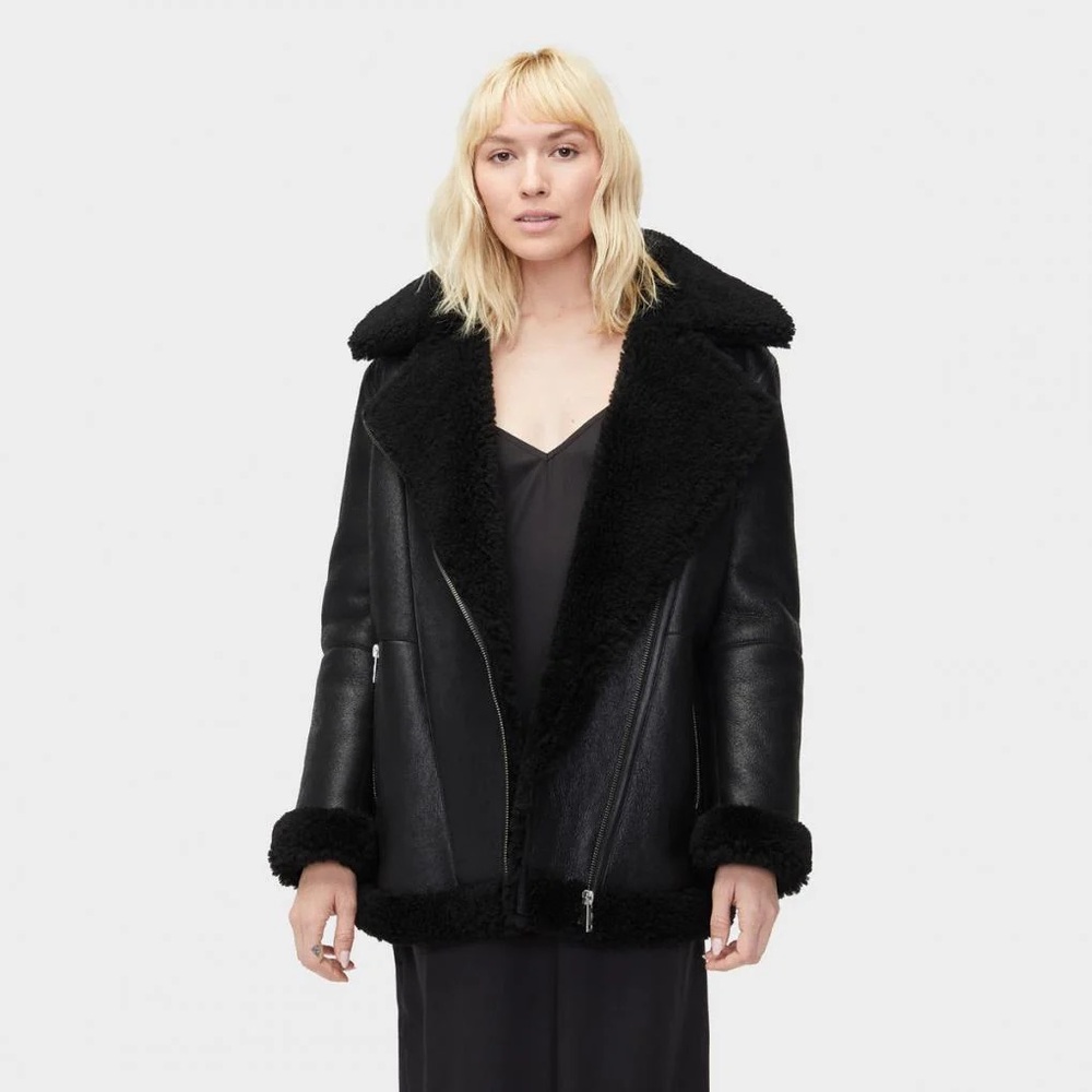 Ugg Real Lamb Leather Jacket